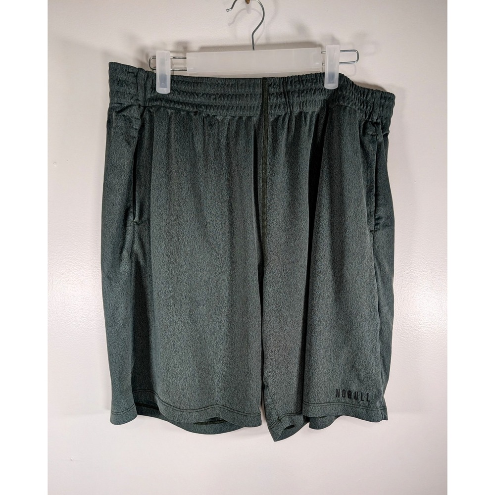 NOBULL Mens Lightweight Training Shorts Green Heather XL Athletic Gym Workout